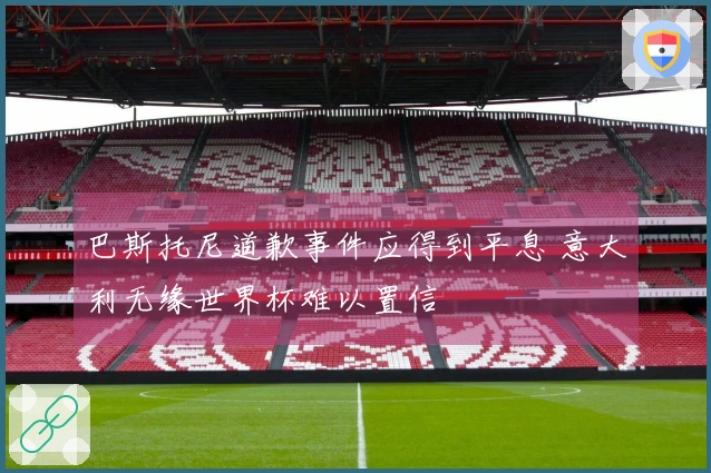 巴斯托尼道歉事件应得到平息 意大利无缘世界杯难以置信